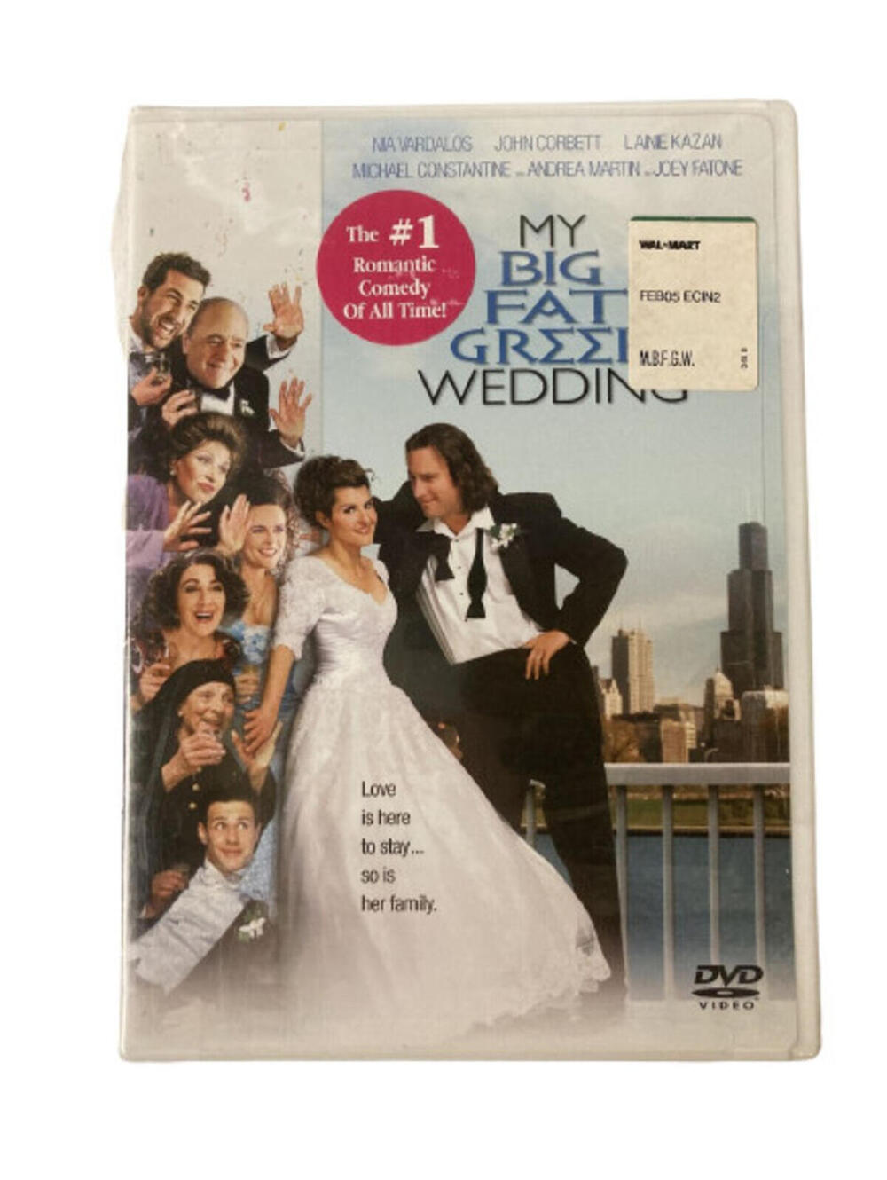My Big Fat Greek Wedding Dvd Romantic Comedy J Corbett Nia Vardalos
